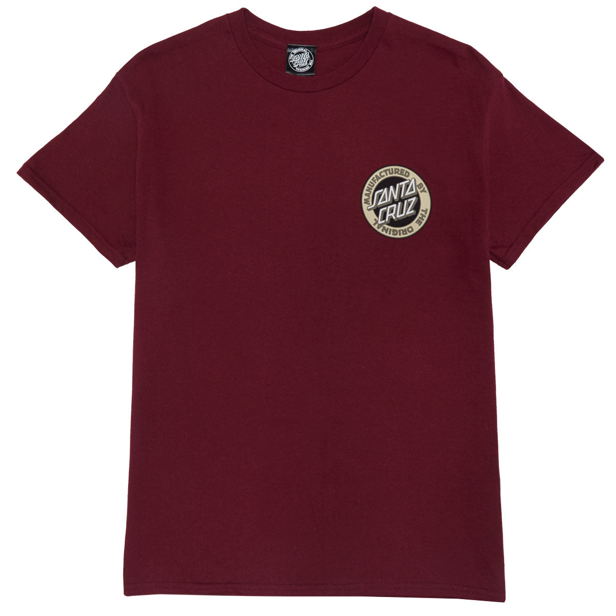 Santa Cruz Carved MFG T-Shirt - Maroon image 1