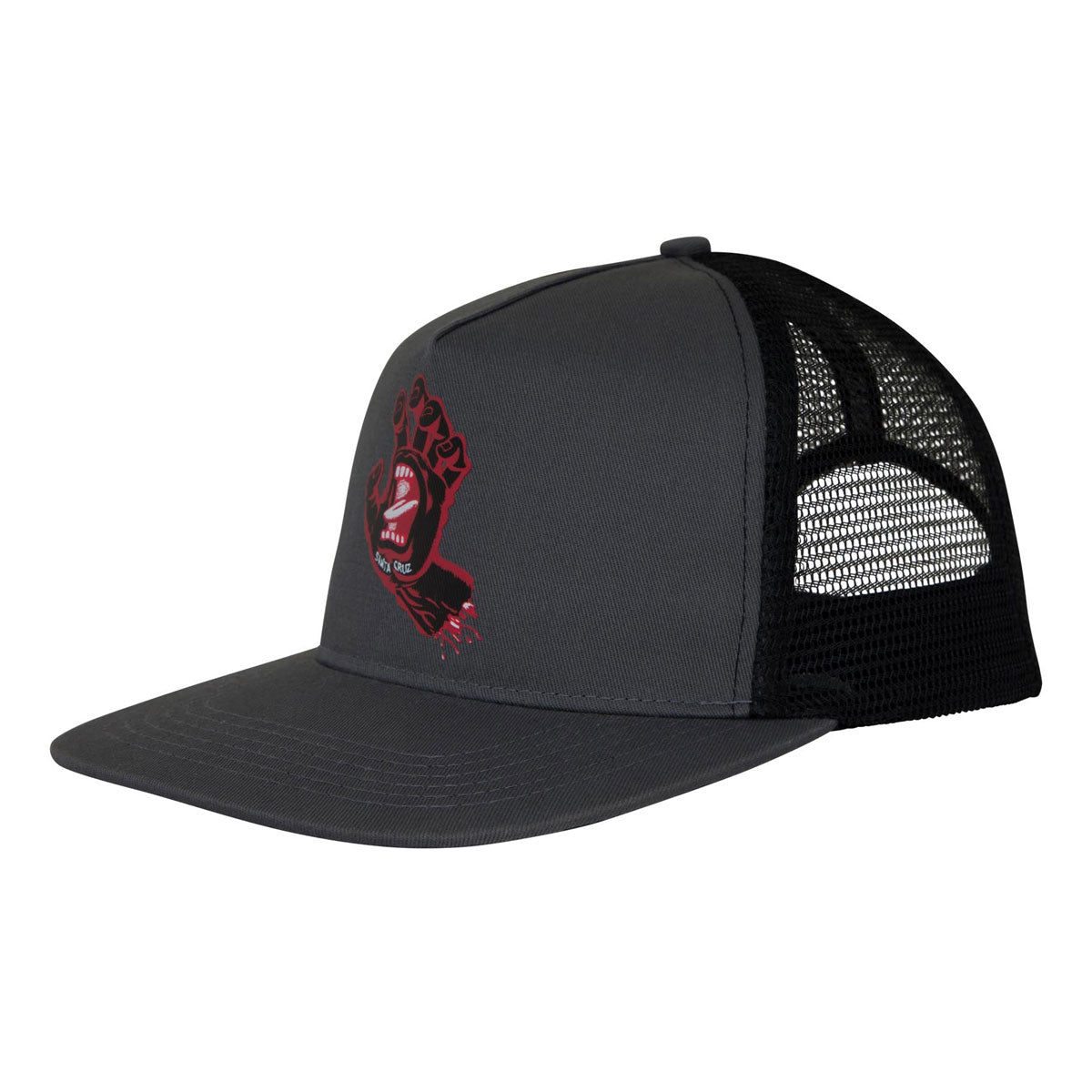 Santa Cruz Screaming Hand Front Trucker Hat - Grey/Black image 1