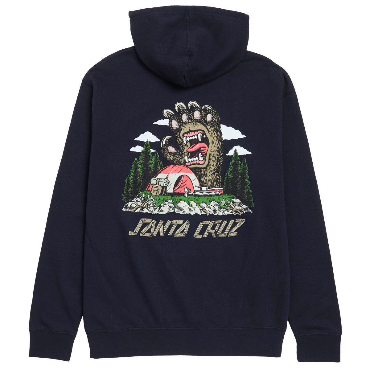 Santa Cruz Screaming Grizzly Hoodie - Classic Navy image 1