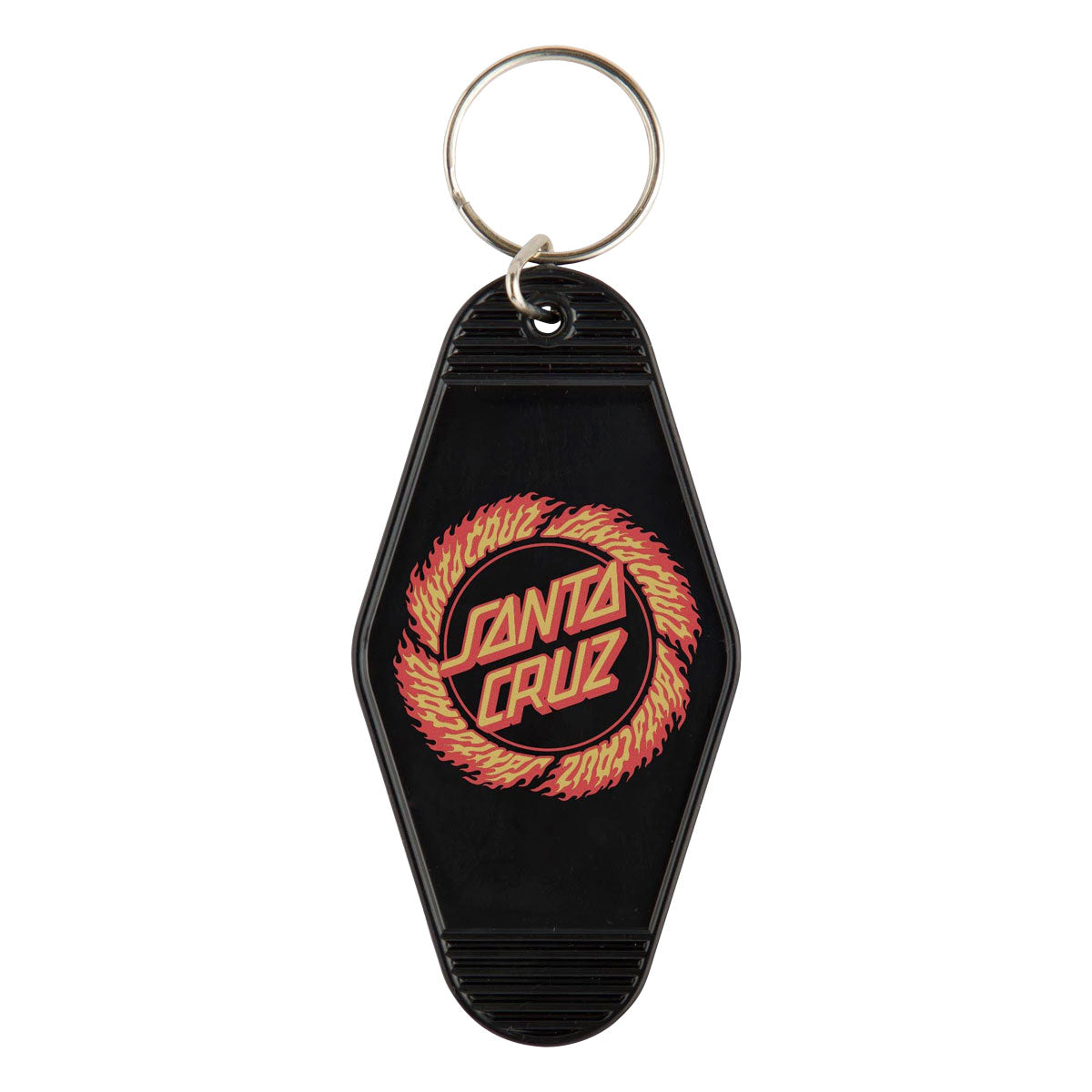 Santa Cruz Flamed Ring Dot Keychain - Black image 1