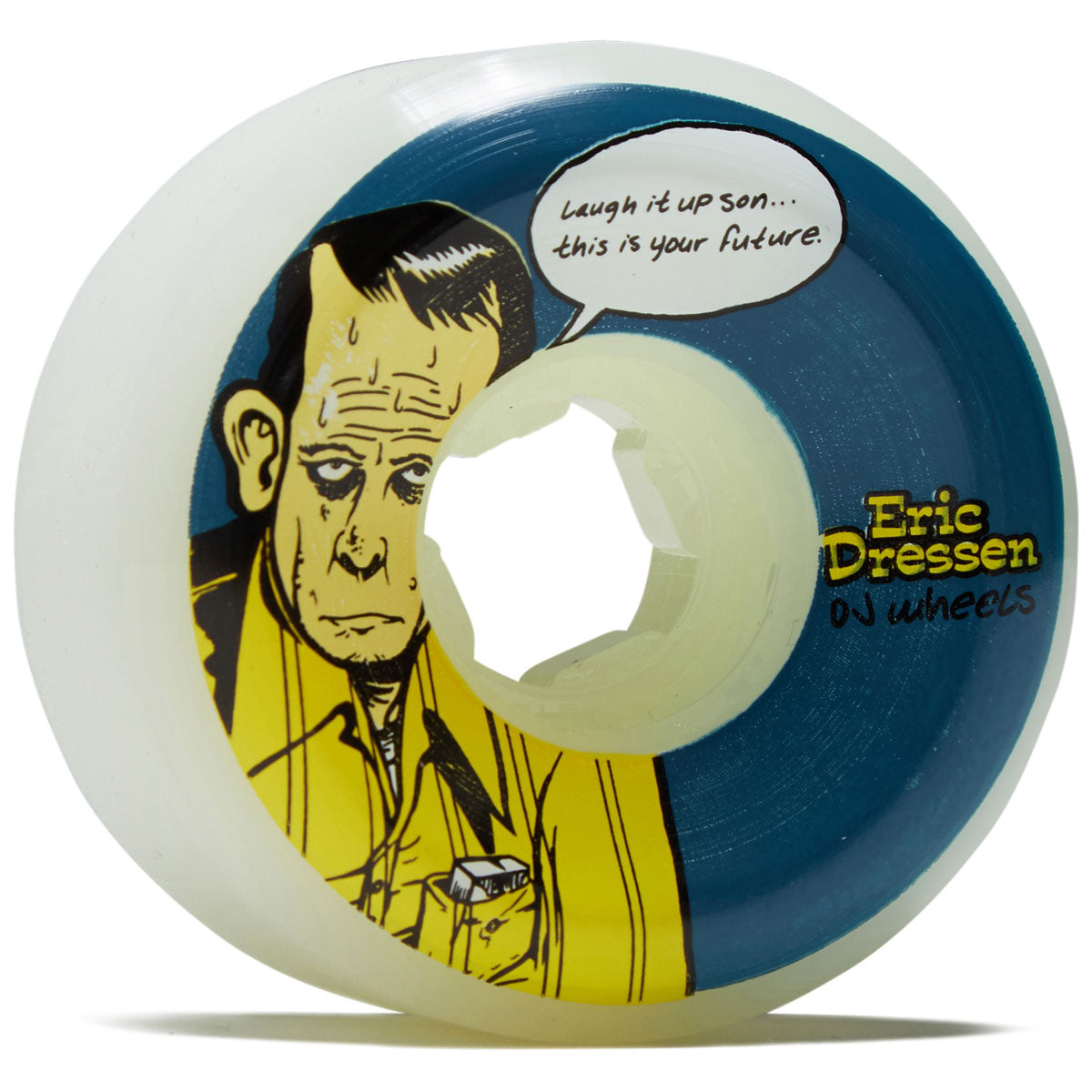 OJ Eric Dressen Laugh It Up Original 99a Skateboard Wheels - White - 58mm image 1