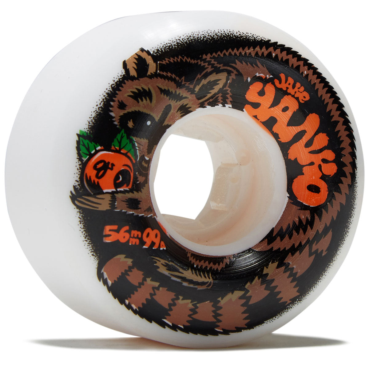 OJ Jake Yanko Night Panda Elite Chubbies 99a Skateboard Wheels - White - 56mm image 1