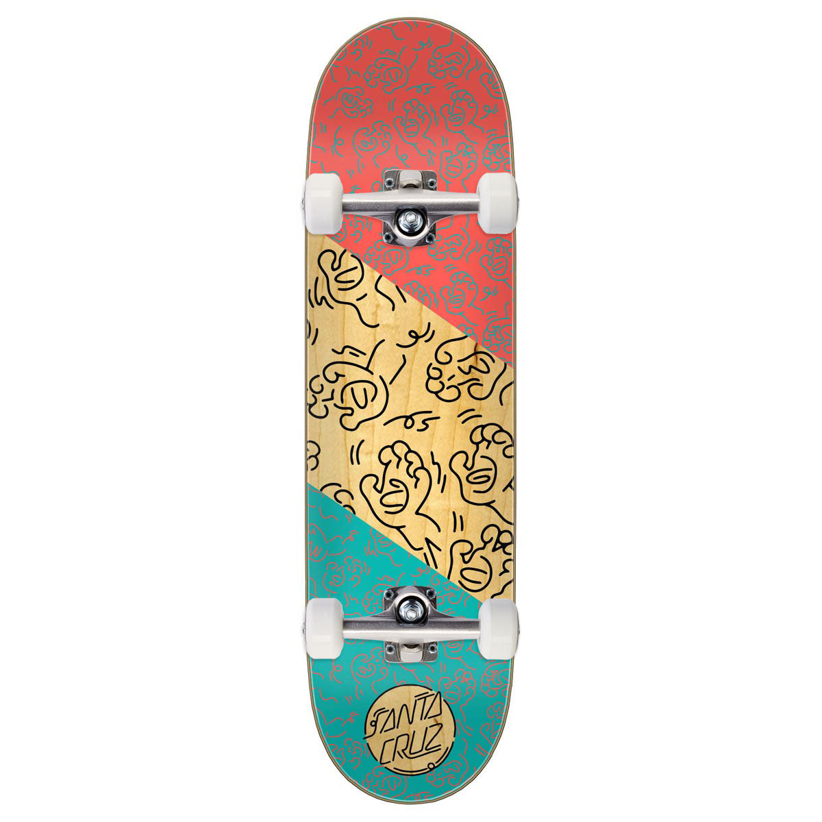 Santa Cruz Contour Skateboard Complete - 8.50