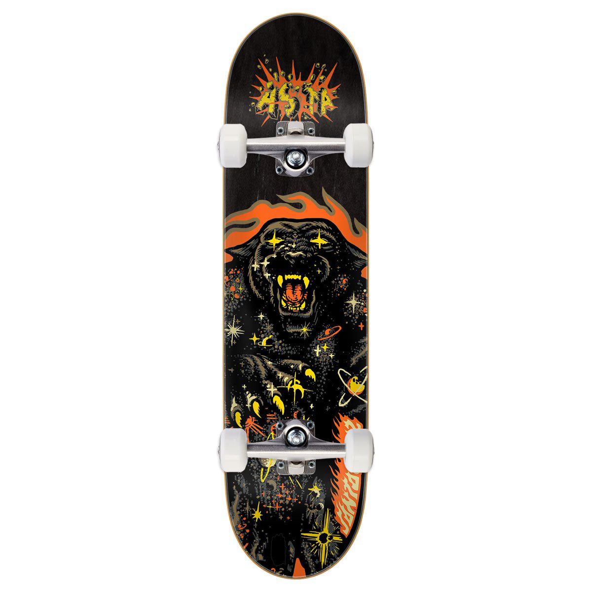 Santa Cruz Asta Cosmic Cat Galaxy Pro Skateboard Complete - 8.00