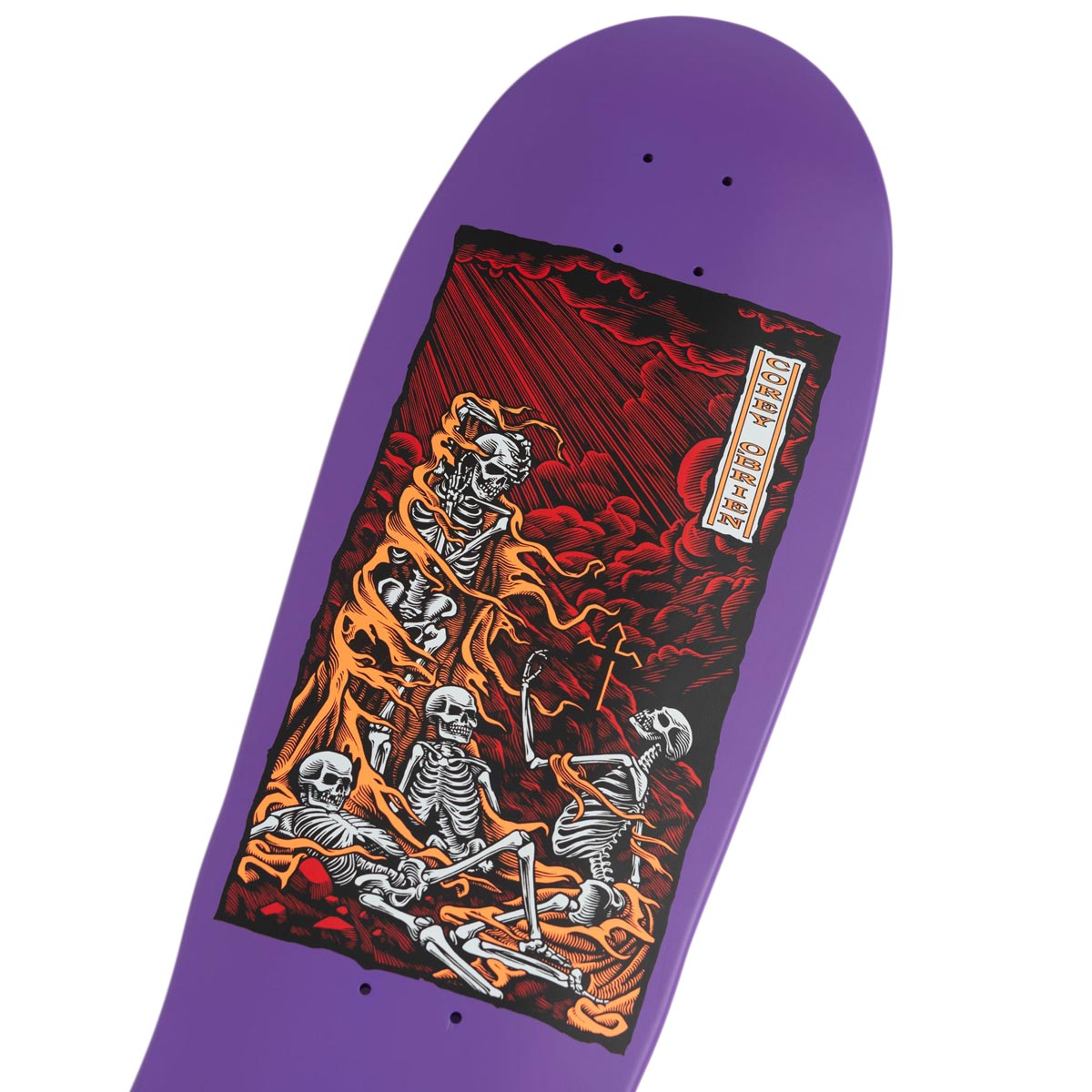 Santa Cruz O'Brien Purgatory Reissue Skateboard Complete - Purple - 9.85