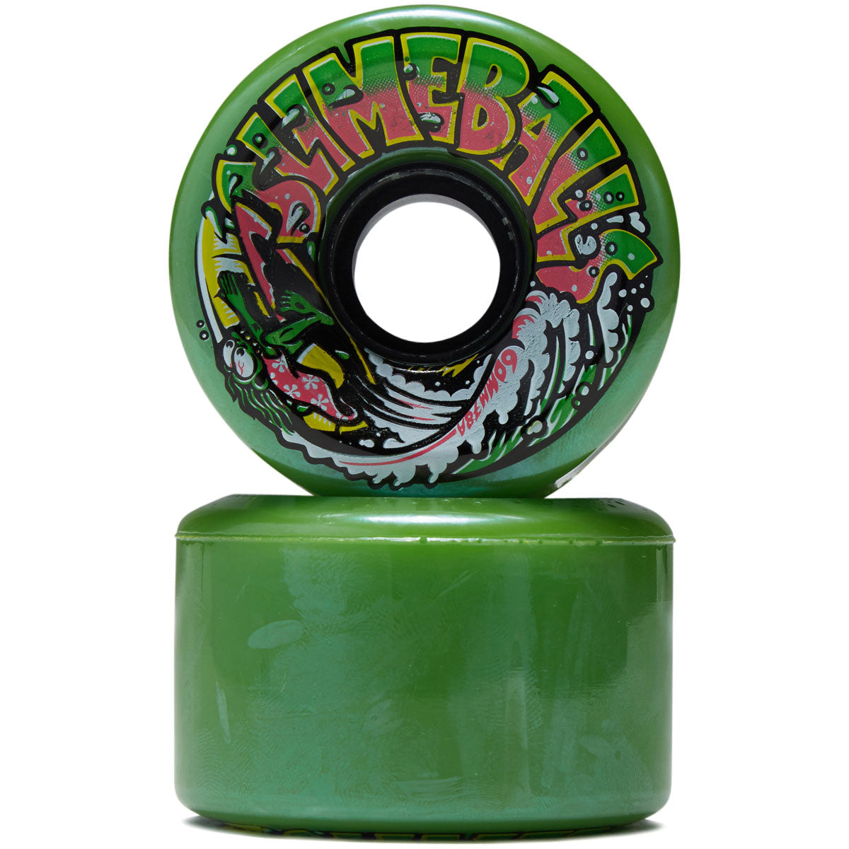 Slime Balls Surfer OG 78a Skateboard Wheels - Green - 60mm image 2