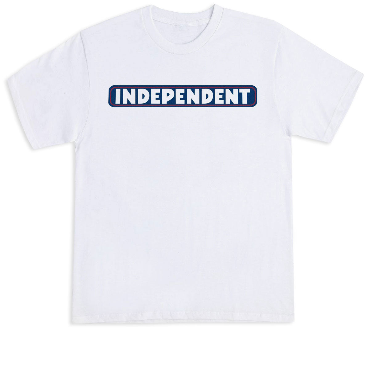 Independent Bar Logo T-Shirt - White/Blue image 1