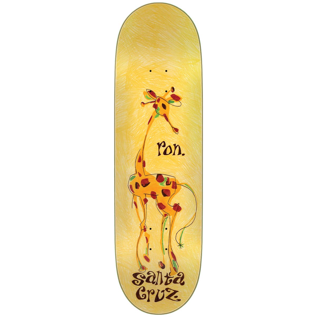 Santa Cruz Whaley 30 Year Giraffe VX Everslick Skateboard Deck - 9.00