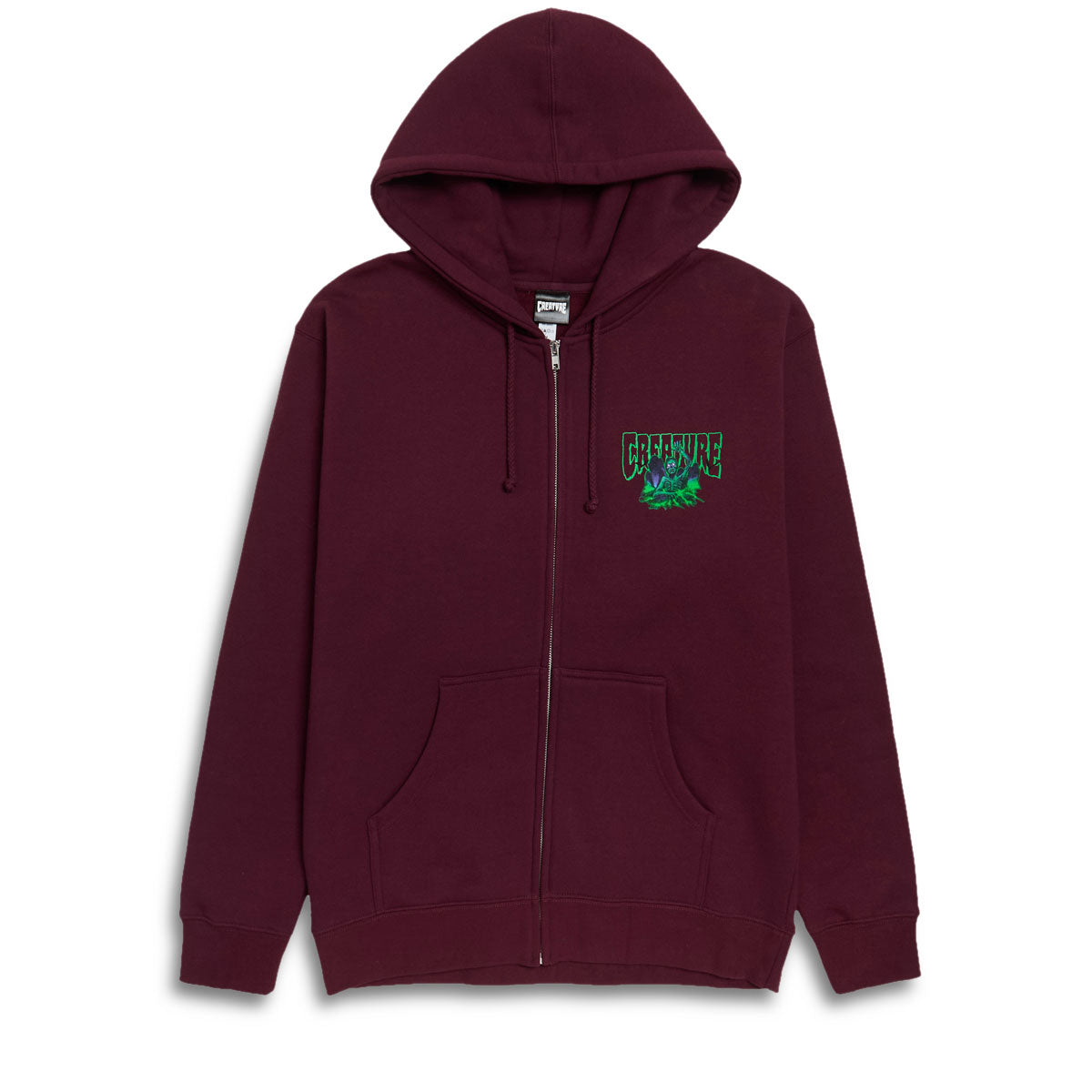 Creature Hellbound Zip Hoodie - Maroon image 1