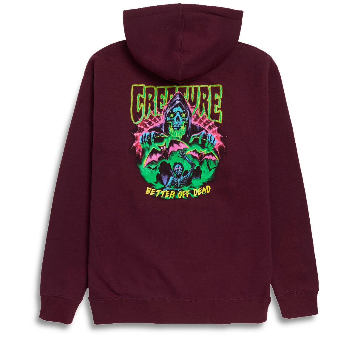 Creature Hellbound Zip Hoodie - Maroon image 2