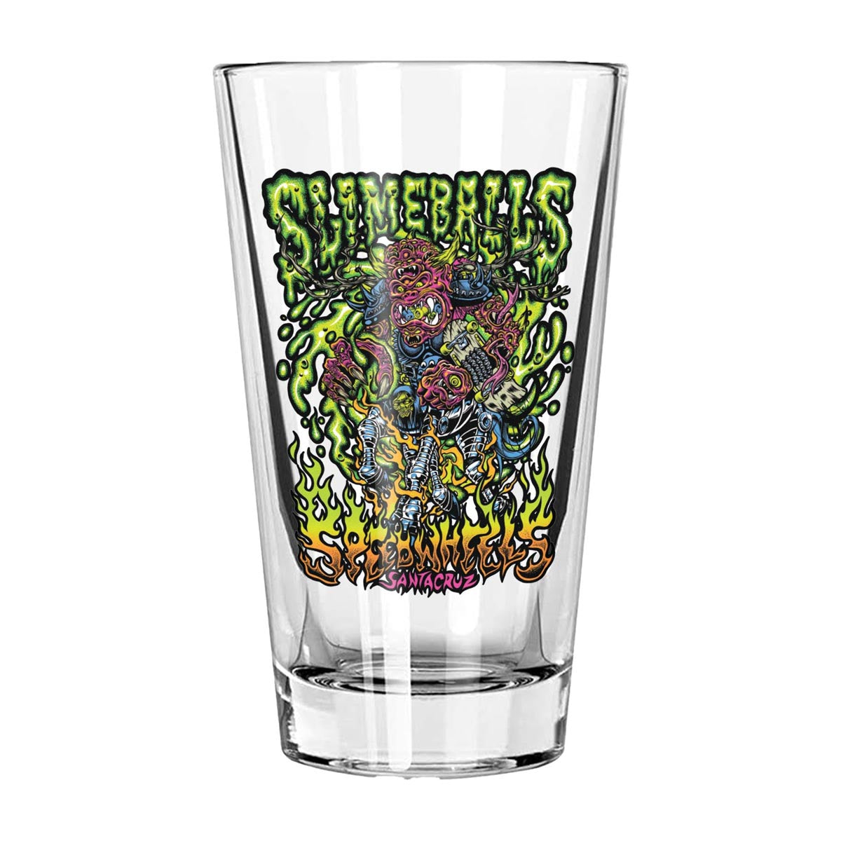 Slime Balls Dirty Donny OG Slime 16 oz Pint Glass - Multi image 1