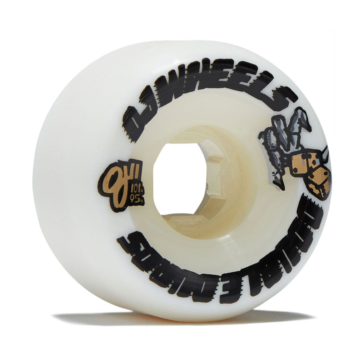 OJ Double Duro 101a/95a Skateboard Wheels - White - 53mm image 1