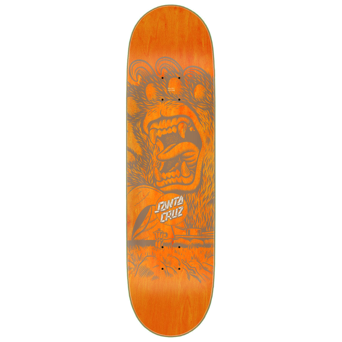 Santa Cruz Screaming Grizzly Skateboard Deck - 8.50