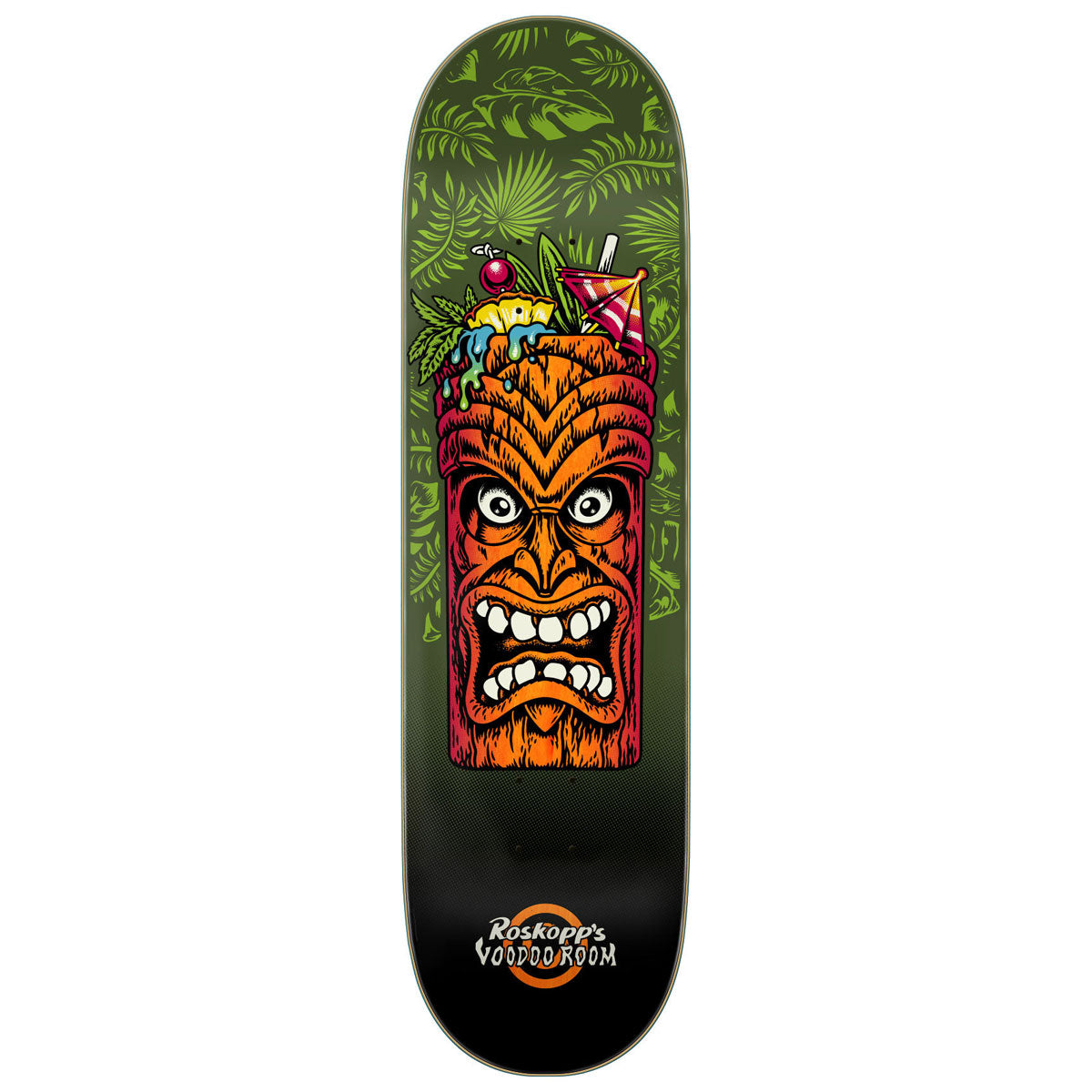 Santa Cruz Roskopp Tiki Mug Skateboard Deck - 8.50