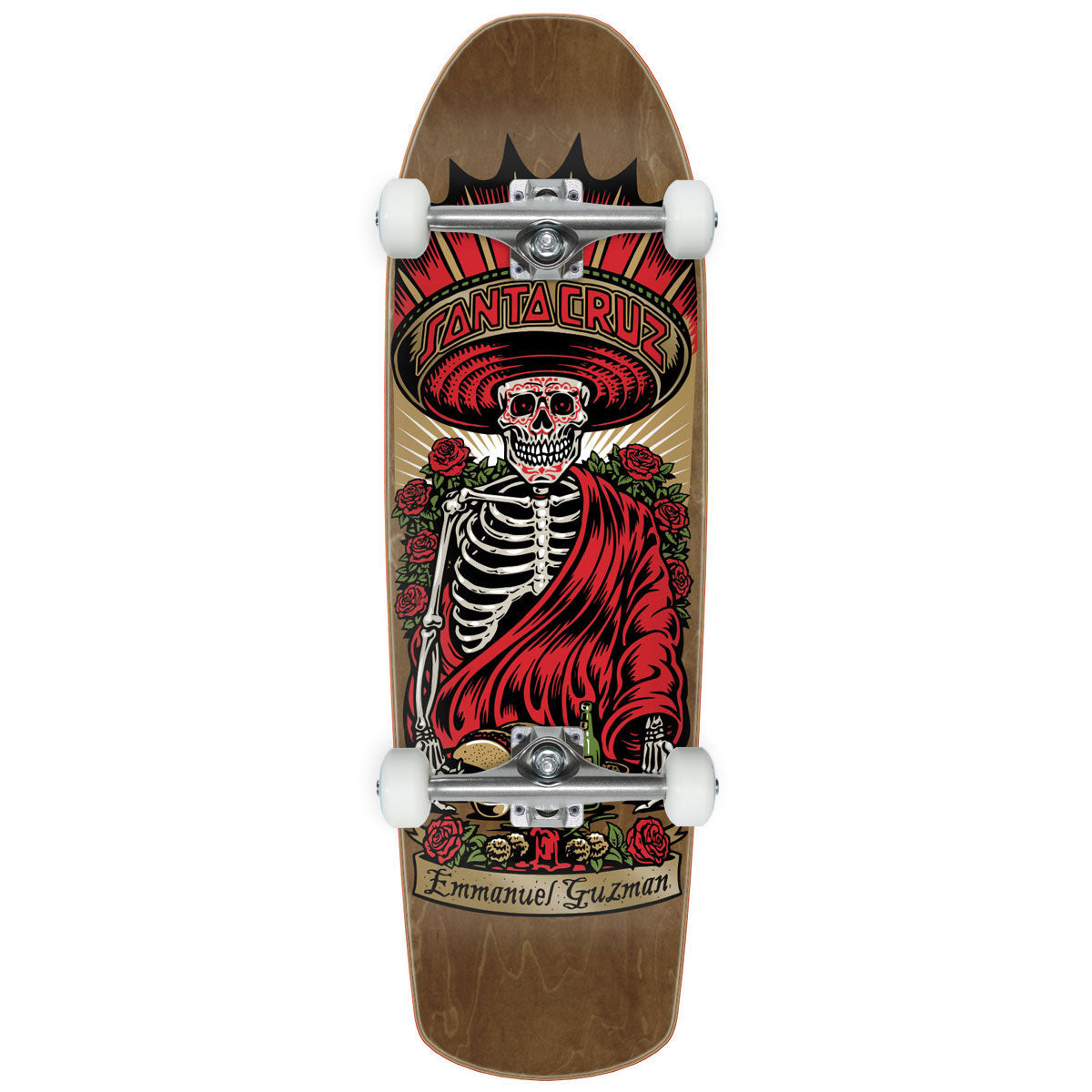 Santa Cruz Guzman Divine Diner Shaped Skateboard Complete - 9.16