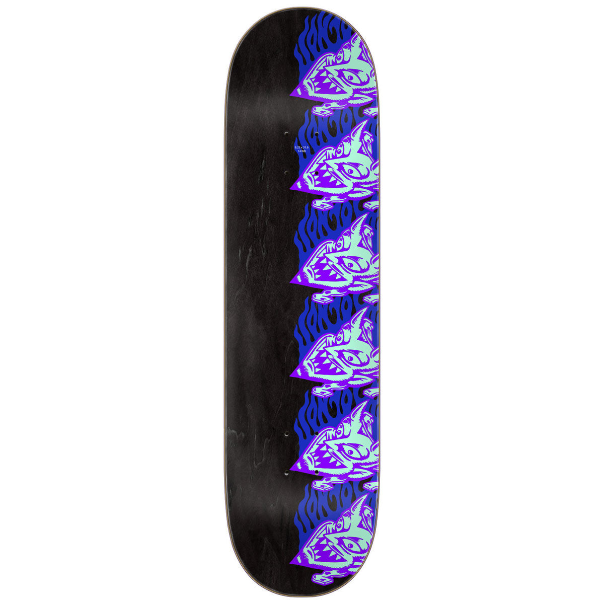 Santa Cruz Delfino Devil Mask Skateboard Complete - 8.25
