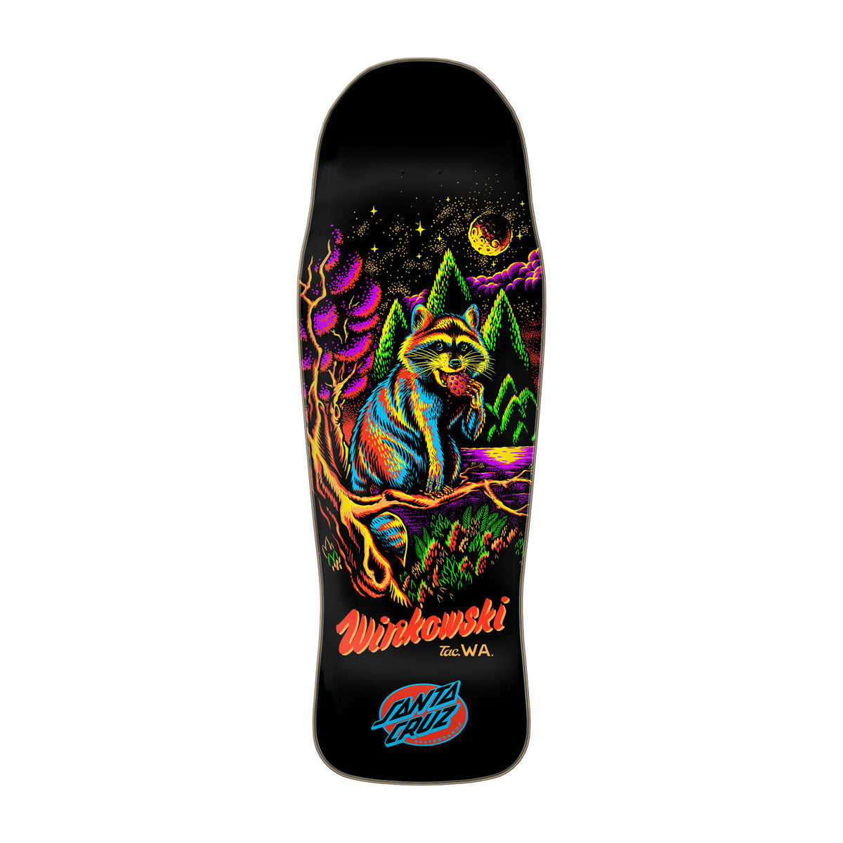 Santa Cruz Winkowski Trash Panda Shaped Skateboard Deck - 10.34