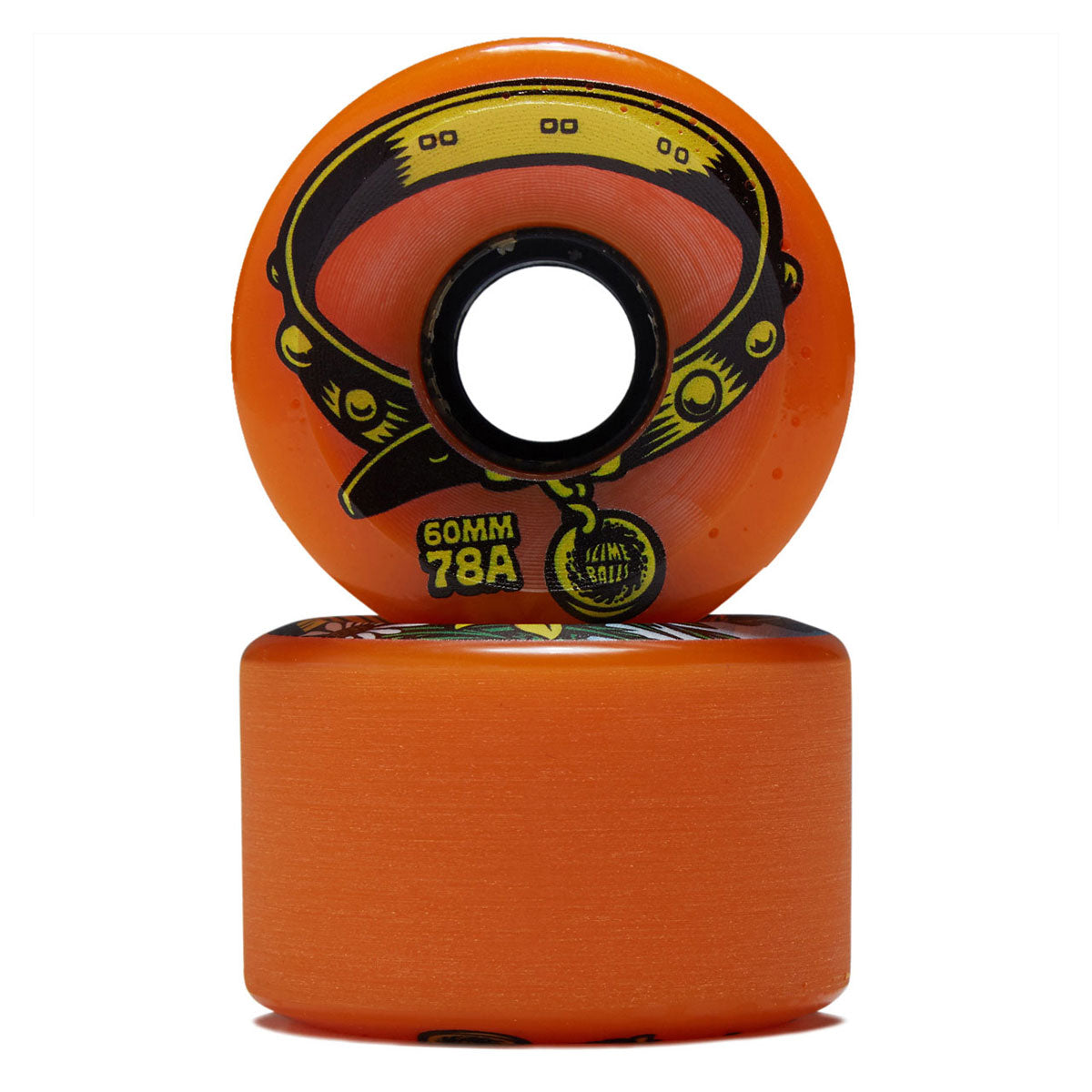 Slime Balls Eric Dressen Pup Reissue OG Slime 78a Skateboard Wheels - Orange - 60mm image 2