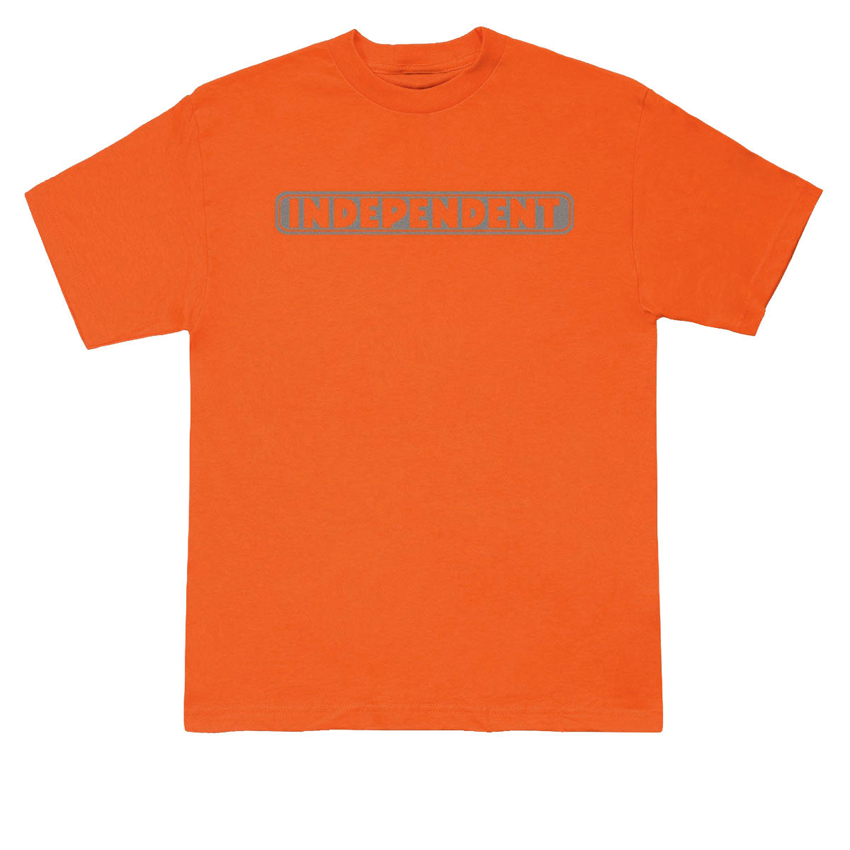 Independent Bar Logo T-Shirt - Orange/Reflective image 1