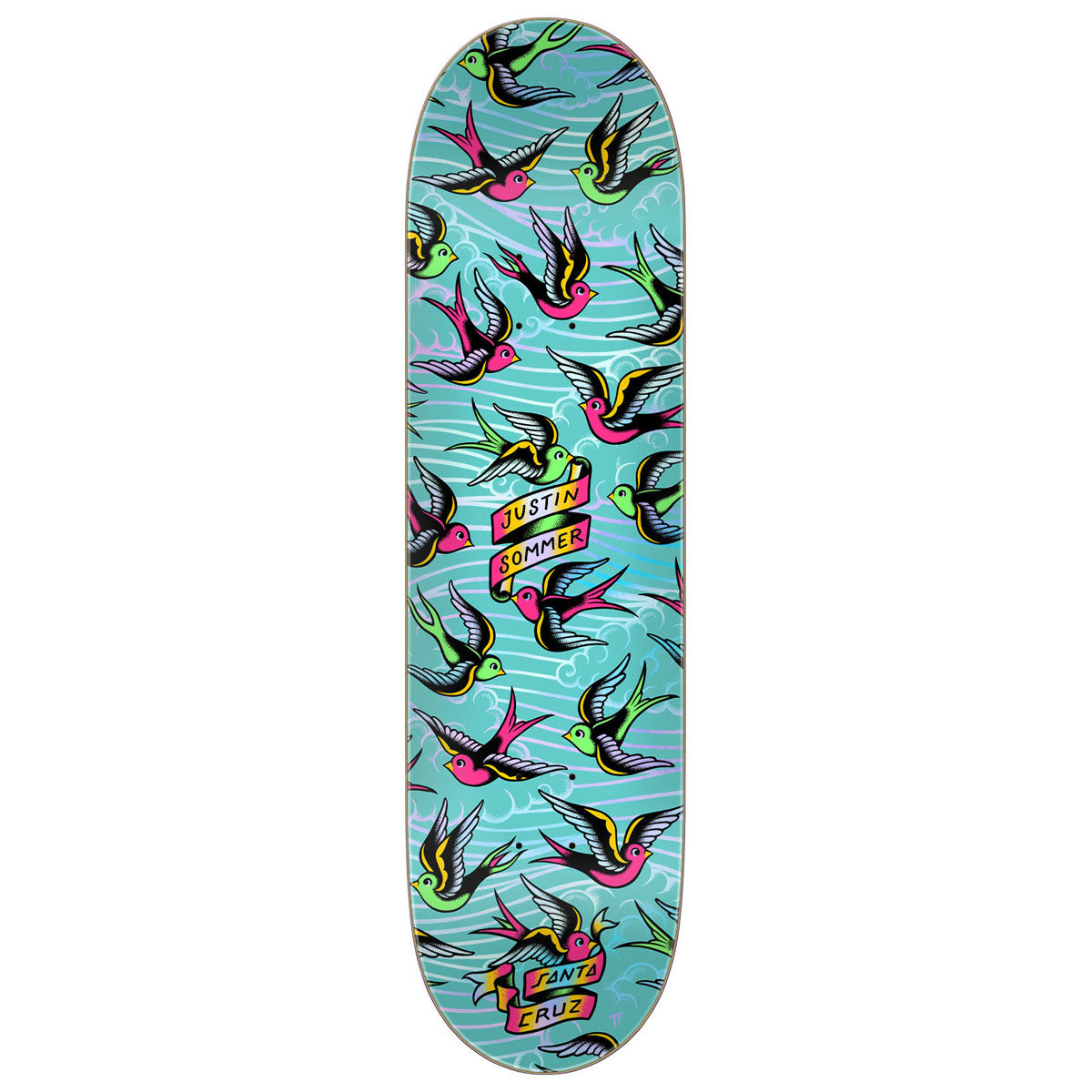 Santa Cruz Sommer Sparrows Pro Skateboard Deck - 8.00