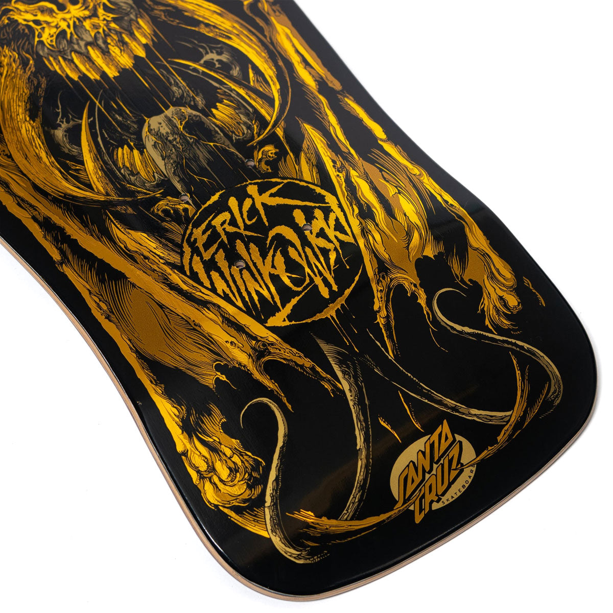 Santa Cruz Winkowski Primeval Gold Pro Shaped Skateboard Deck - 10.34