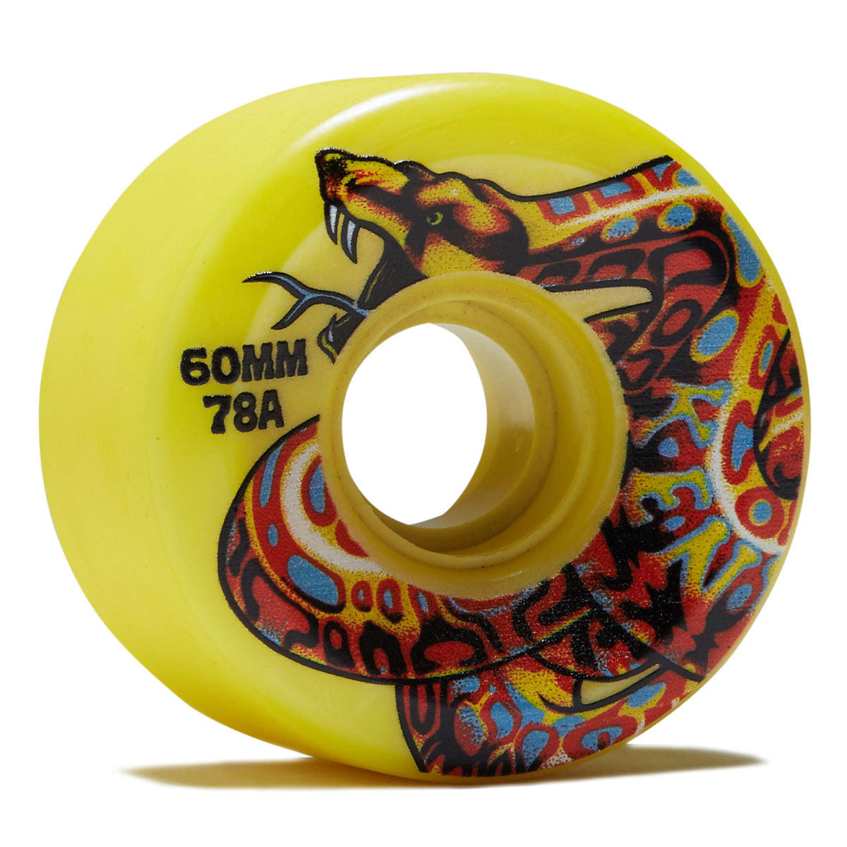 Slime Balls Jeff Kendall Snake OG Slime 78a Skateboard Wheels - Yellow - 60mm image 1