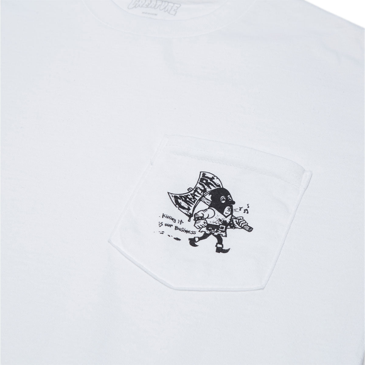 Creature 9 to 5 Pocket T-Shirt - White image 2