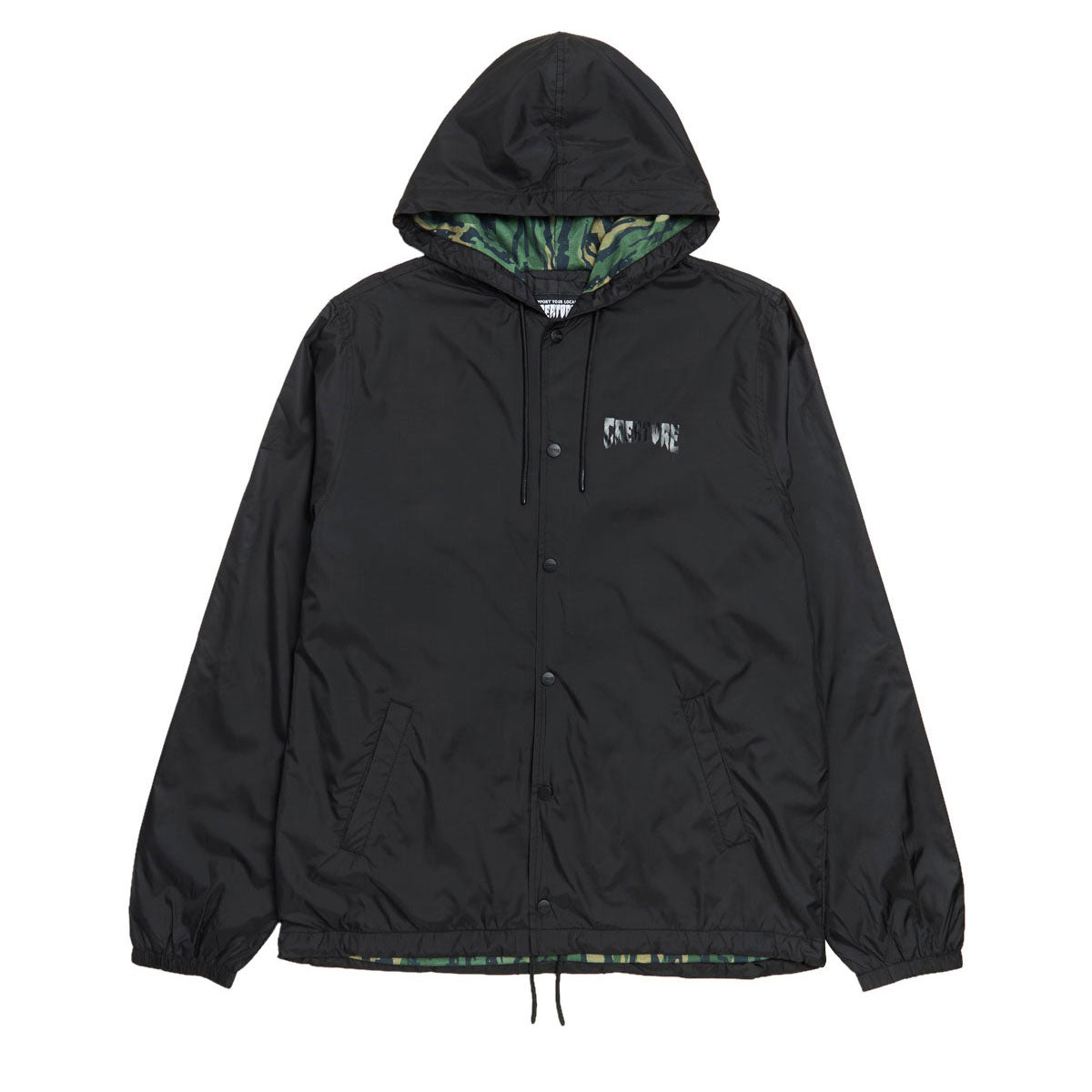 Creature CRTR Coach Windbreaker Jacket - Black image 1