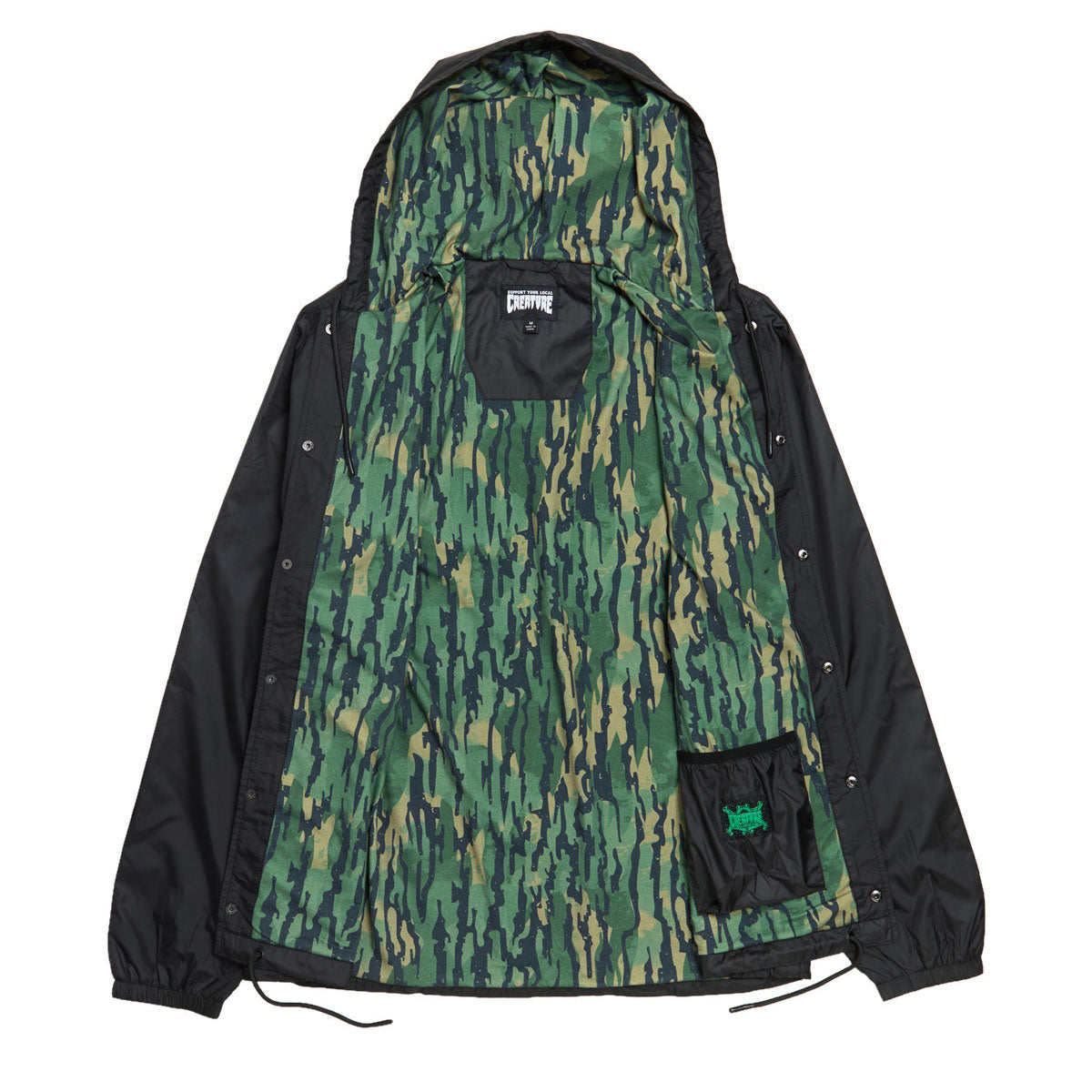 Creature CRTR Coach Windbreaker Jacket - Black image 2