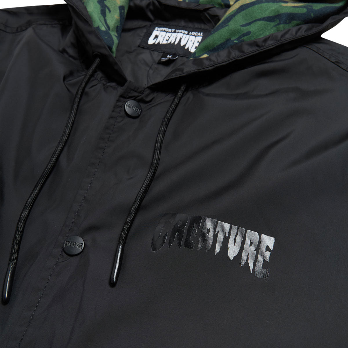 Creature CRTR Coach Windbreaker Jacket - Black image 3