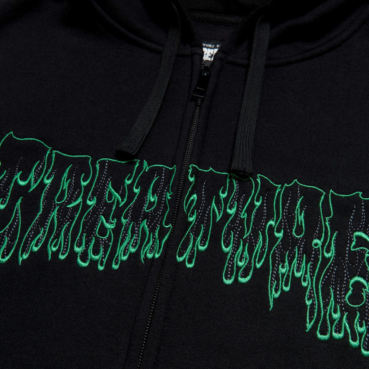 Creature Hesher Flame Zip Hoodie - Black image 2