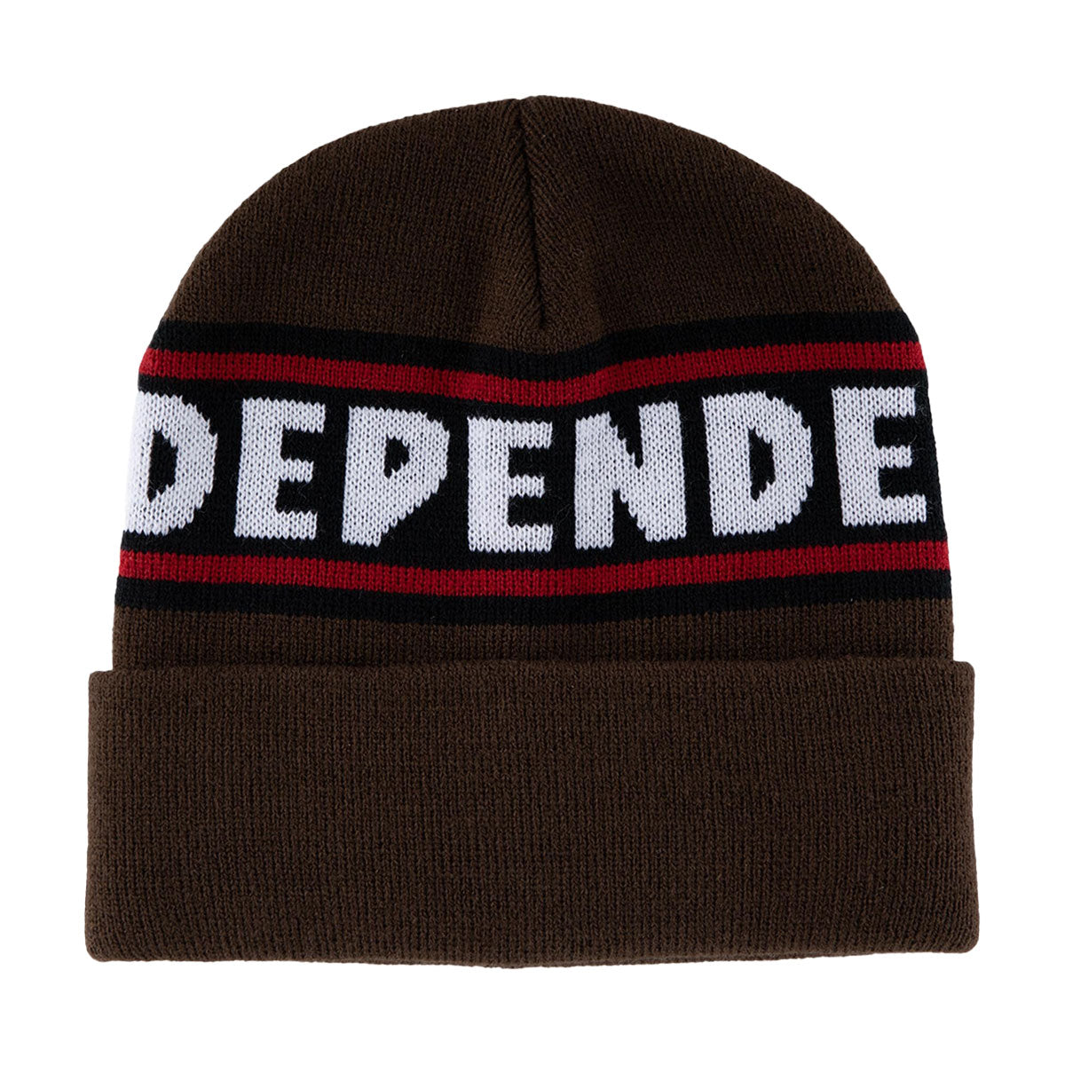 Independent Bar Logo Long Shoreman Beanie - Chocolate image 1