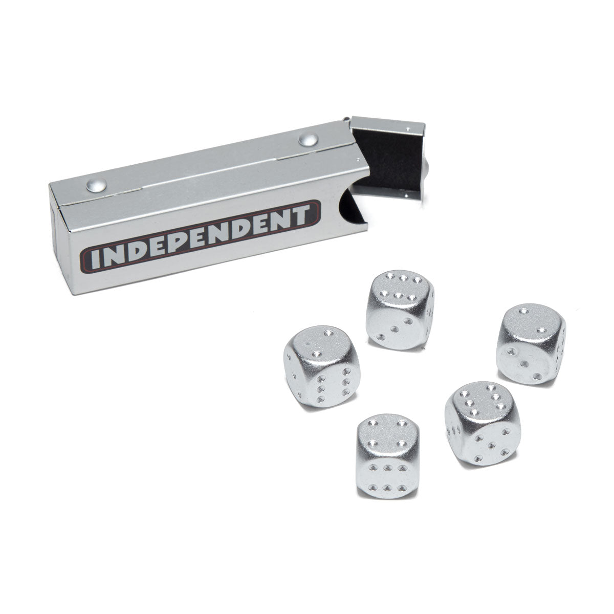 Independent Bar Logo Dice Set - Silver image 1