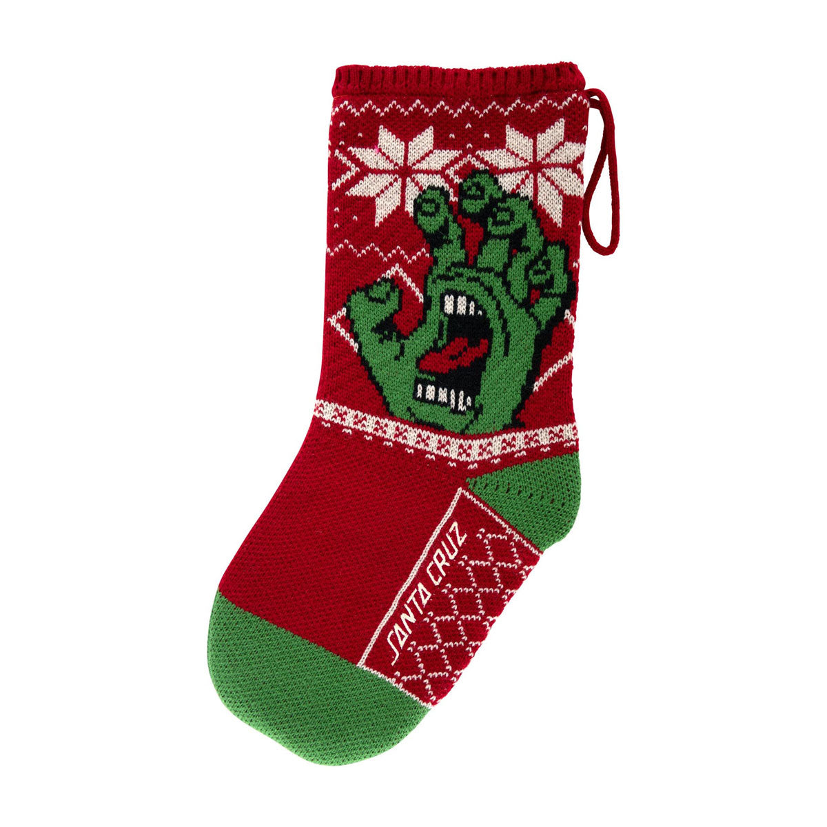 Santa Cruz Screaming Stocking - Red/Green image 1
