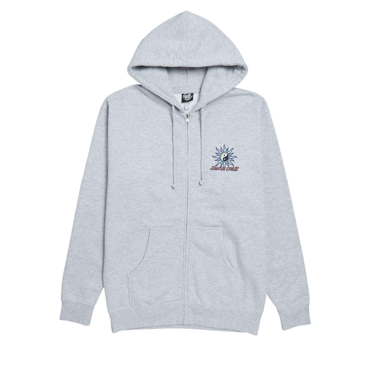 Santa Cruz Sol Spiral Zip Hoodie - Grey Heather image 1