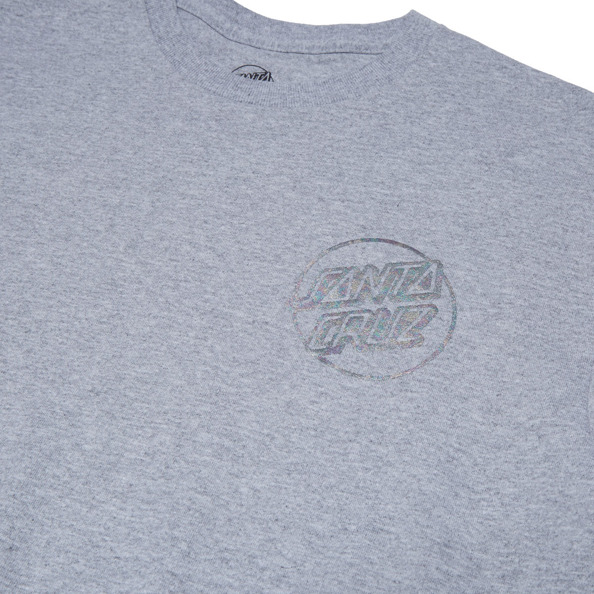 Santa Cruz Opus Dot T-Shirt - Sport Grey/Oil Slick Foil image 3