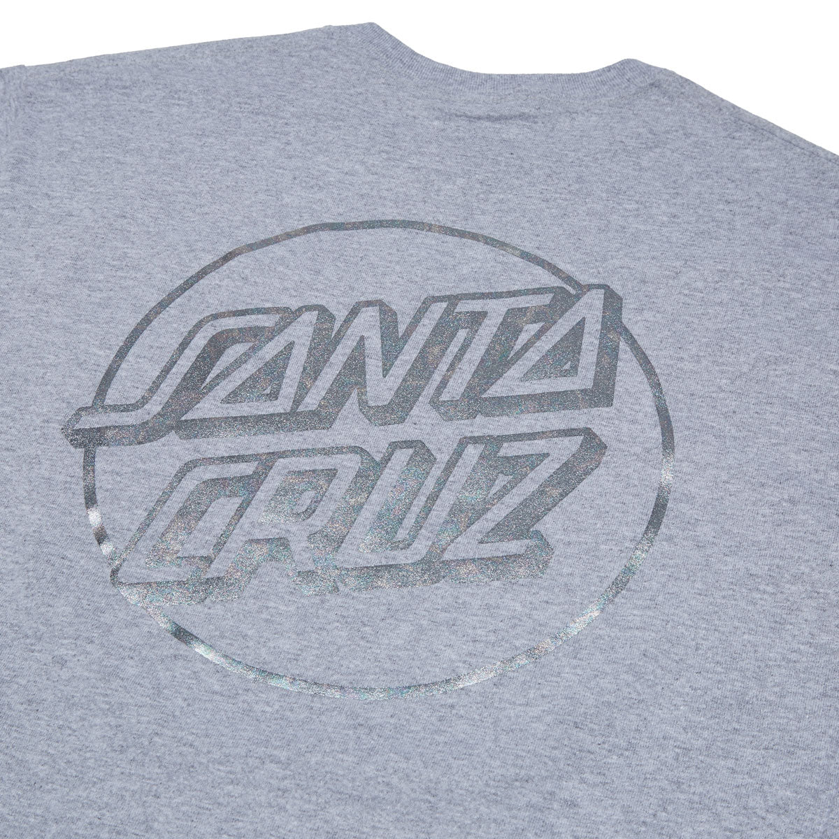 Santa Cruz Opus Dot T-Shirt - Sport Grey/Oil Slick Foil image 4