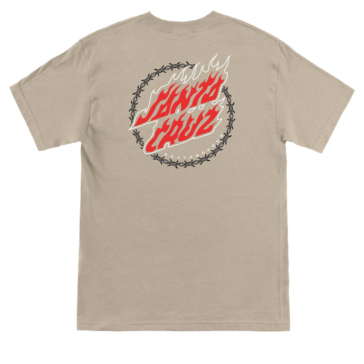 Santa Cruz Wired Flame Dot Crackle T-Shirt - Sand image 2