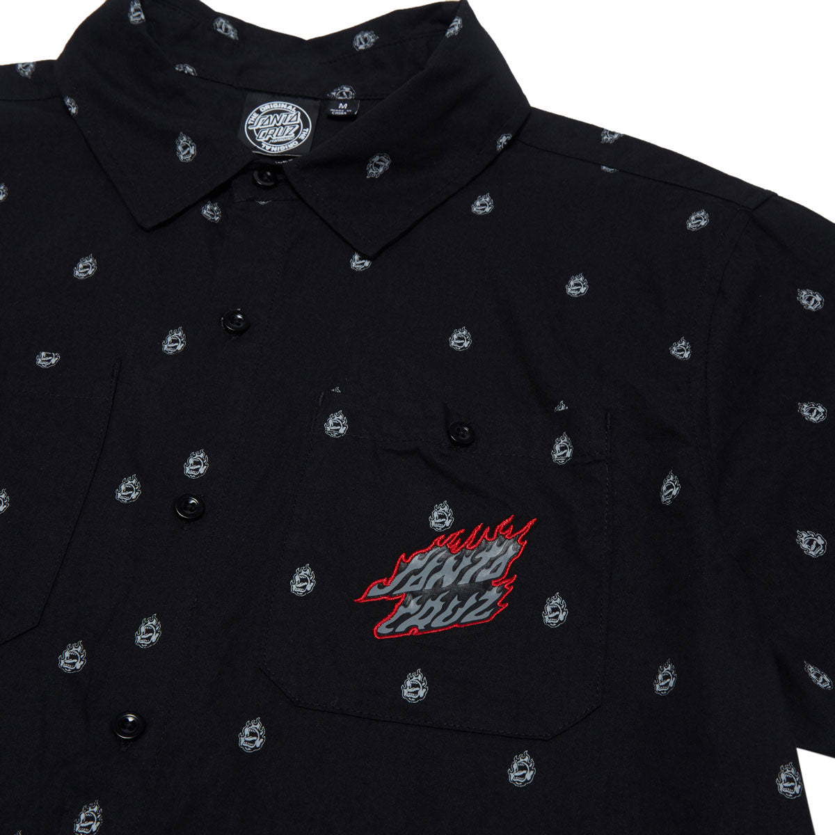 Santa Cruz Screaming Fire Shirt - Black image 3