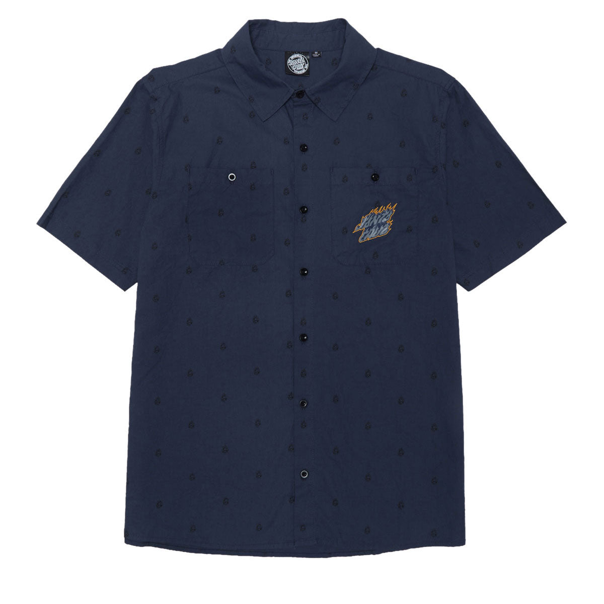 Santa Cruz Screaming Fire Shirt - Navy image 1