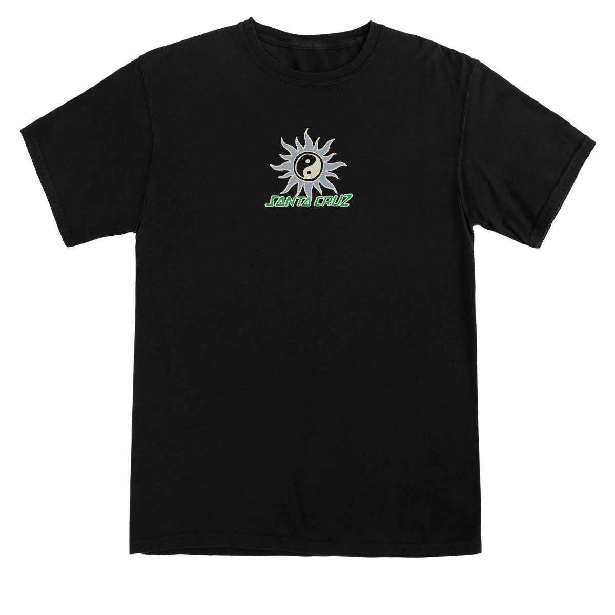 Santa Cruz Womens Sol Spiral Center Relaxed T-Shirt - Black image 1