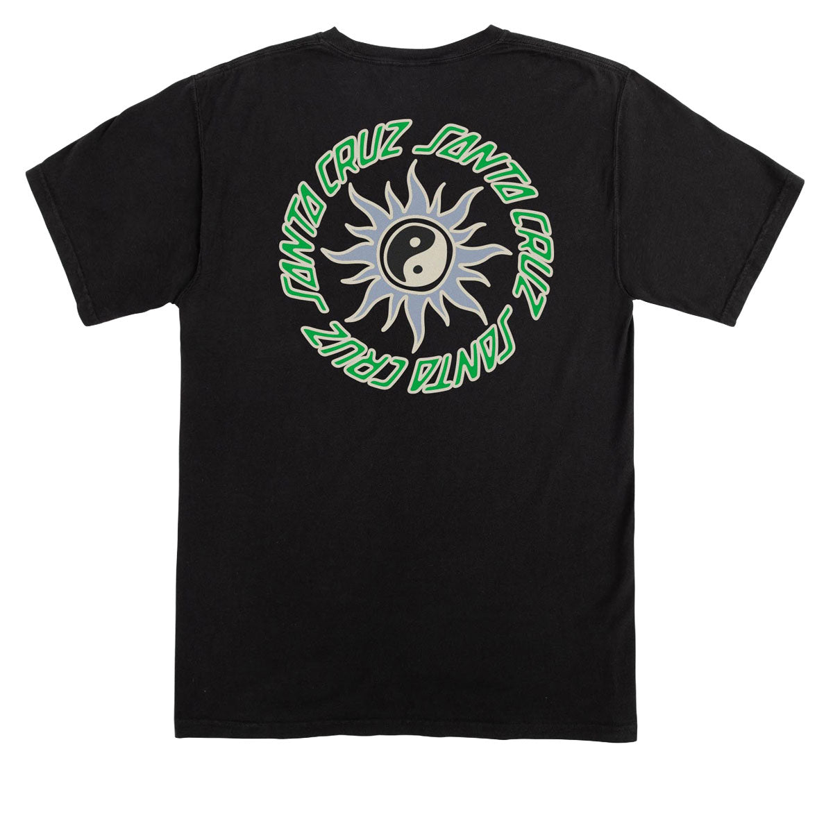 Santa Cruz Womens Sol Spiral Center Relaxed T-Shirt - Black image 2