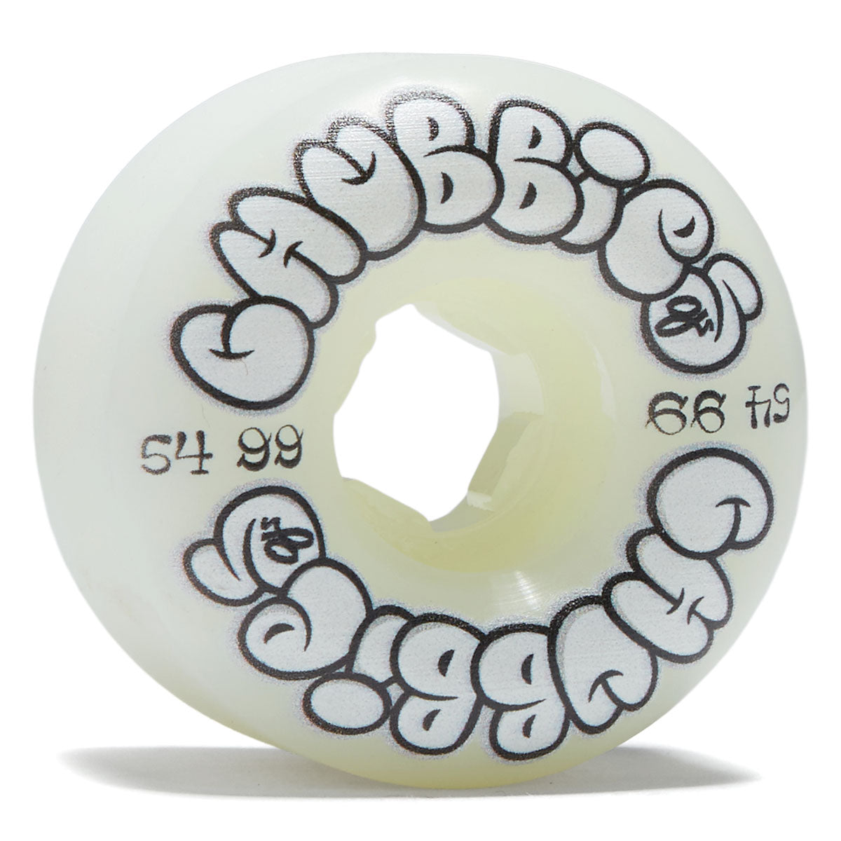 OJ Throw Ups Chubbies 99a Skateboard Wheels - White - 54mm image 1