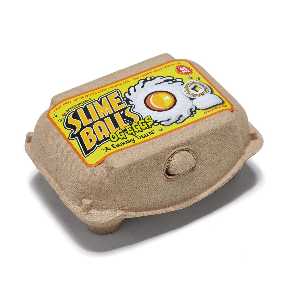 Slime Balls OG Eggs Half Dozen Mini Chubbies 99a Skateboard Wheels - White - 45mm image 3