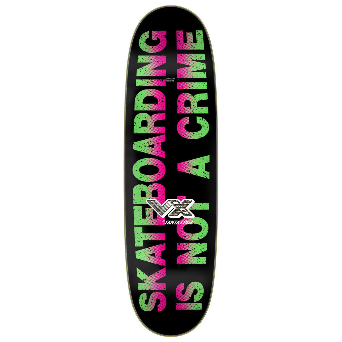 Santa Cruz Kendall Street Art Collage VX Skateboard Complete - 9.00