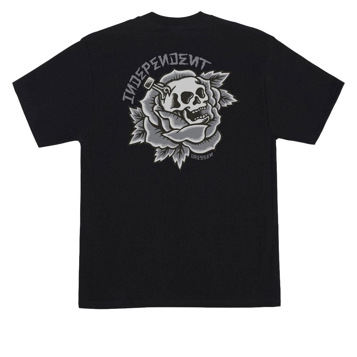 Independent Dressen Skull Rose T-Shirt - Black image 1