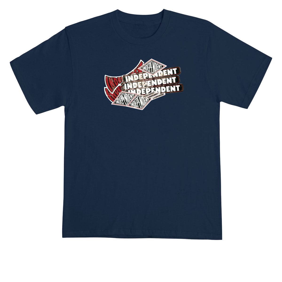 Independent Sticker Pile T-Shirt - Navy image 1