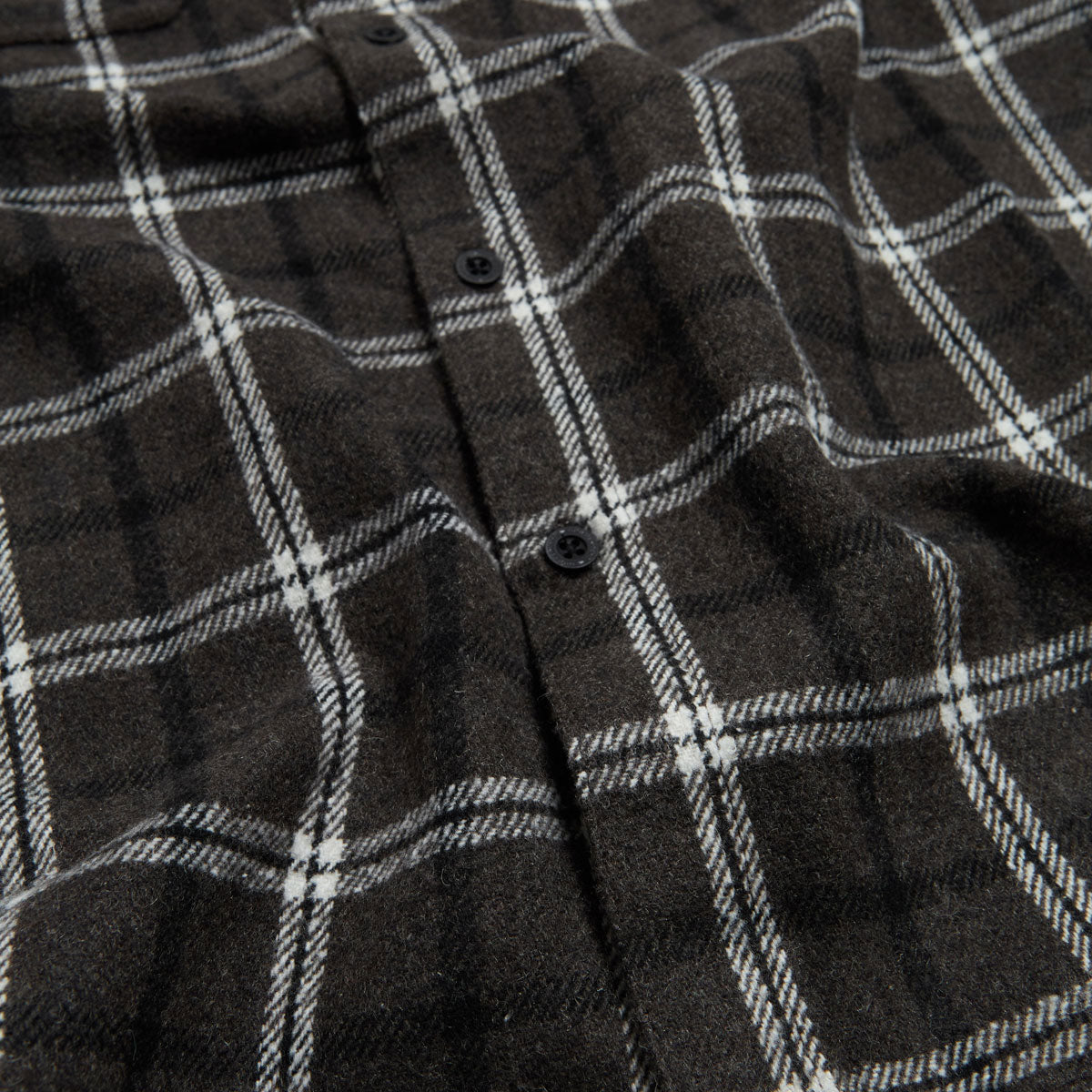 Independent Belmont Long Sleeve Flannel Shirt - Black/White image 4