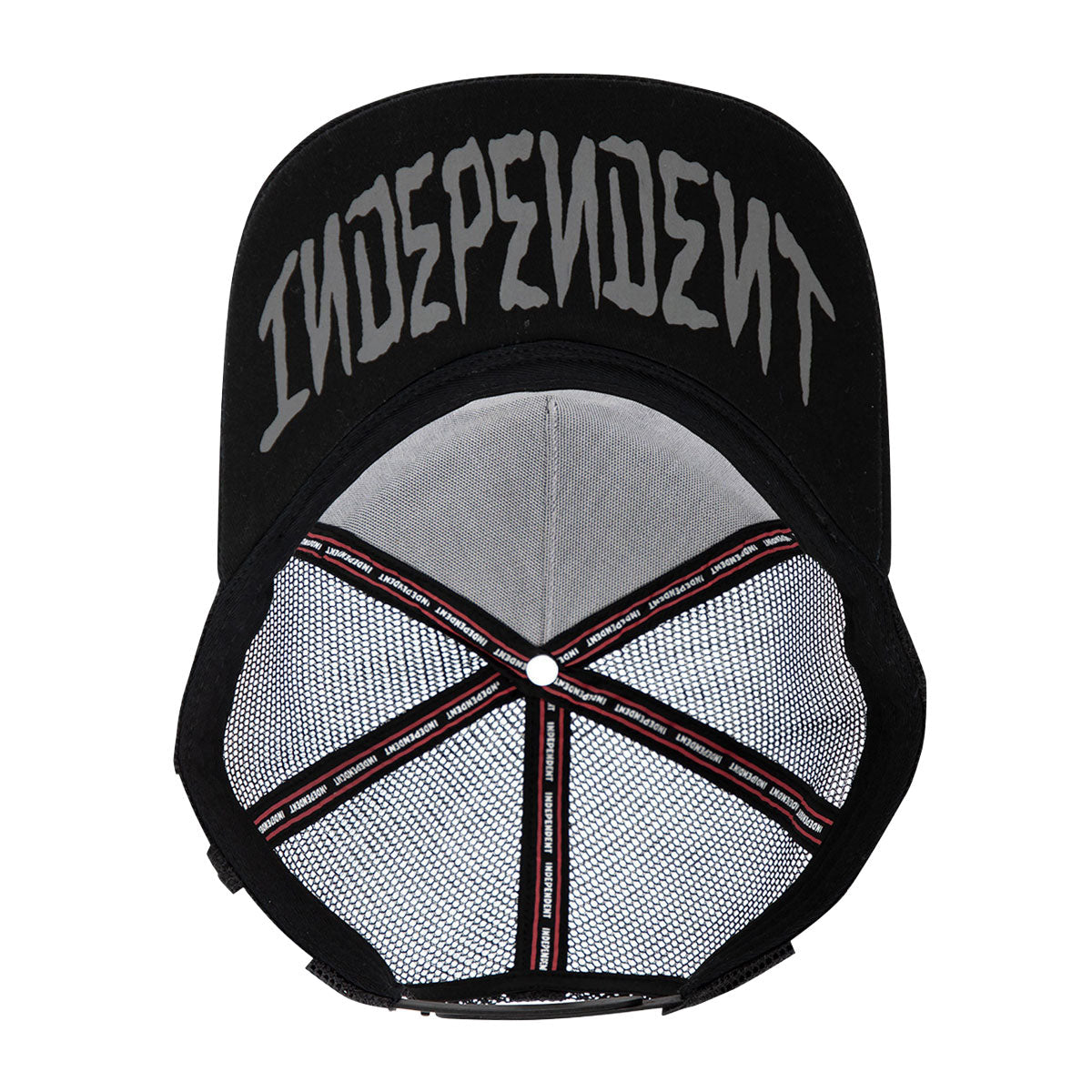 Independent Dressen Skull Rose Snapback Hat - Black image 4