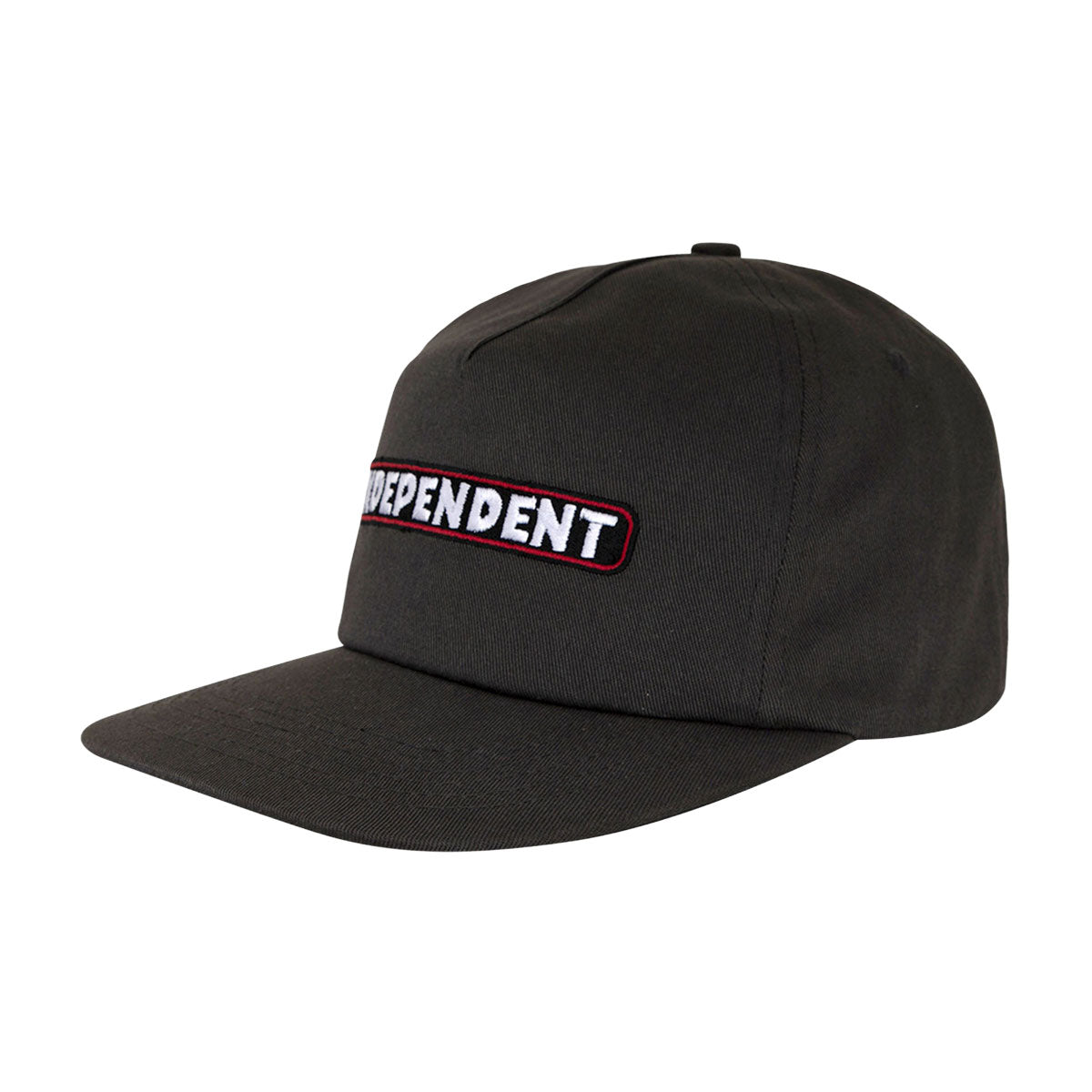 Independent Bar Logo Snapback Hat - Charcoal image 1